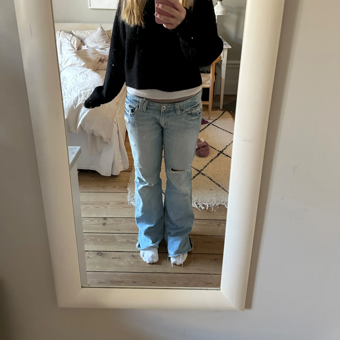 Lågmidjade jeans