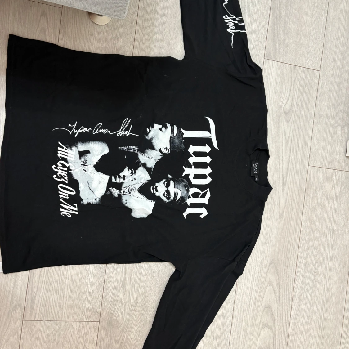 Oversized långärmad Tupac tröja - 90