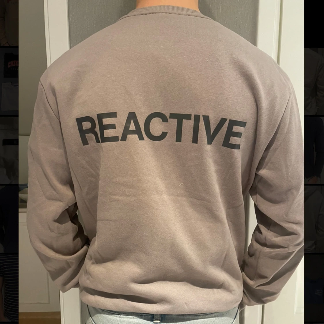 H&M Sweatshirt Grå ⭐️ - 90