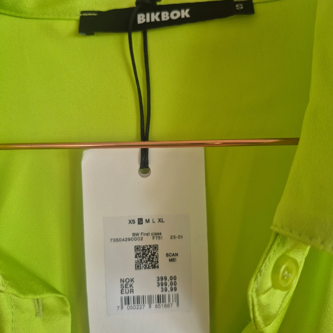 Helt ny! Neongul/grön skjorta från BikBok - 2