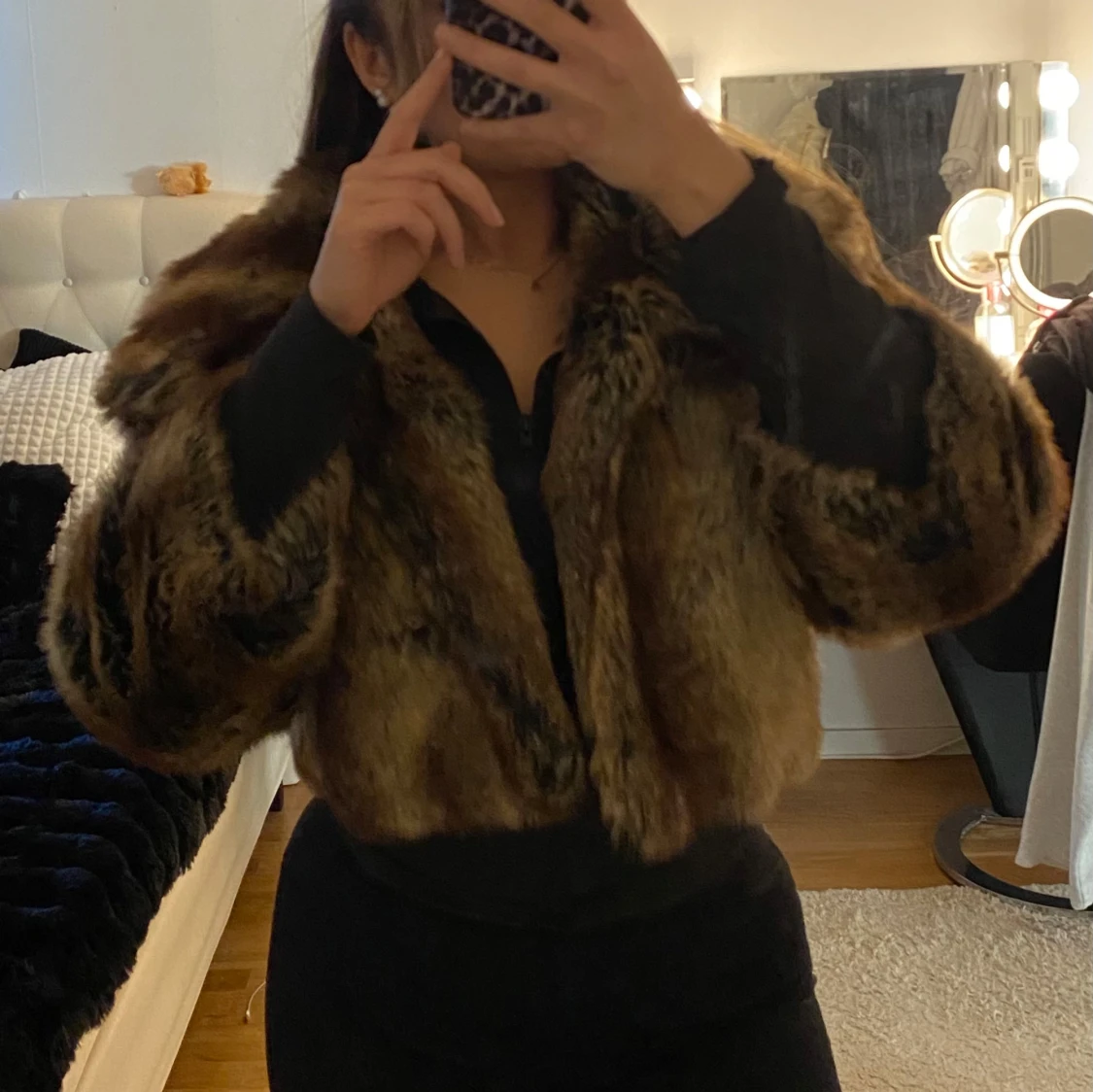 Brun pälsjacka - 2