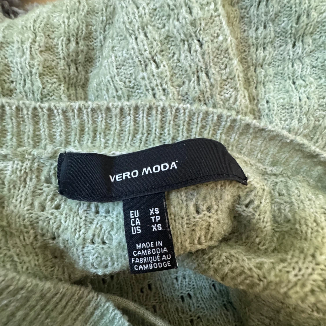Grön stickad tröja från Vero Moda - 2