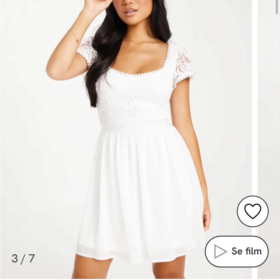 Vit klänning från Nelly - 2