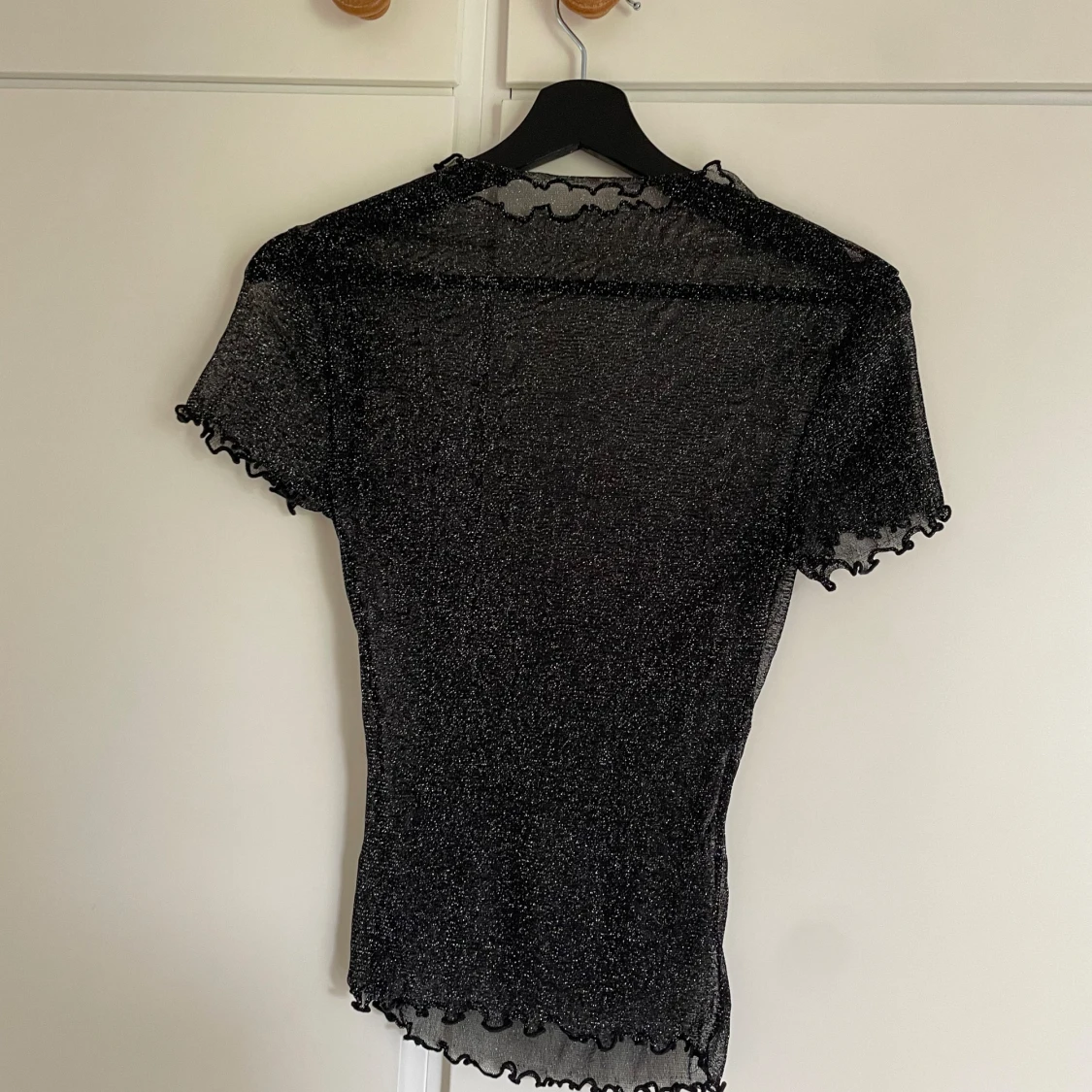 Glittrig meshtopp - 90