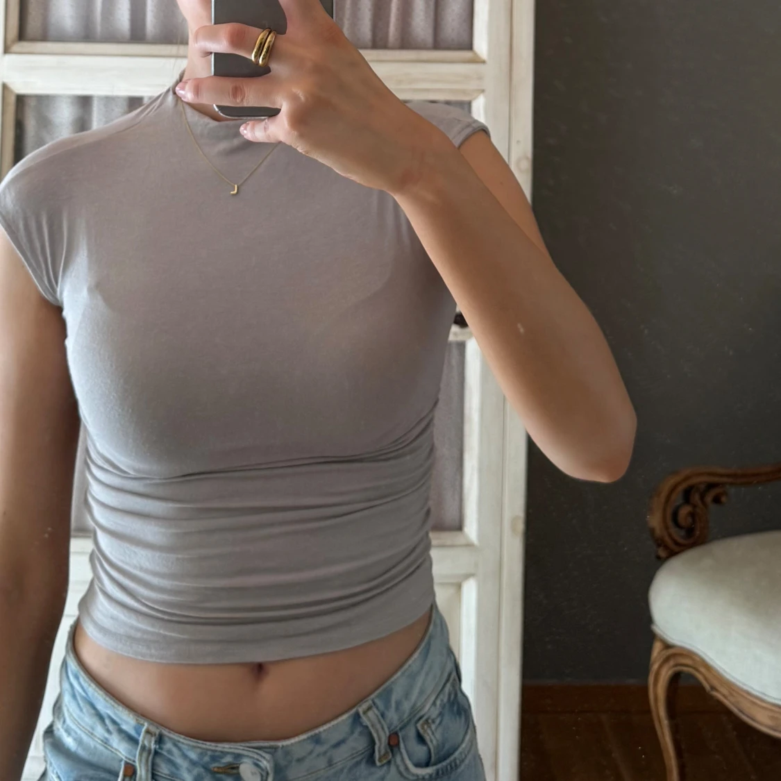 Beige Missäy topp - 90