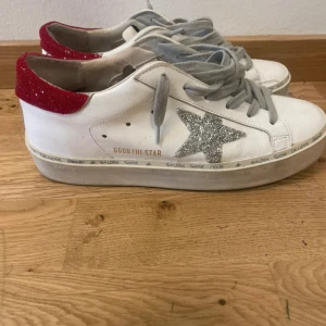 Golden Goose skor - Bra skick, men använda. Det är en mer vintage design, supersnygga! Köpta på sellpy därav inget kvitto på dom. Men originalboxen tillkommer!