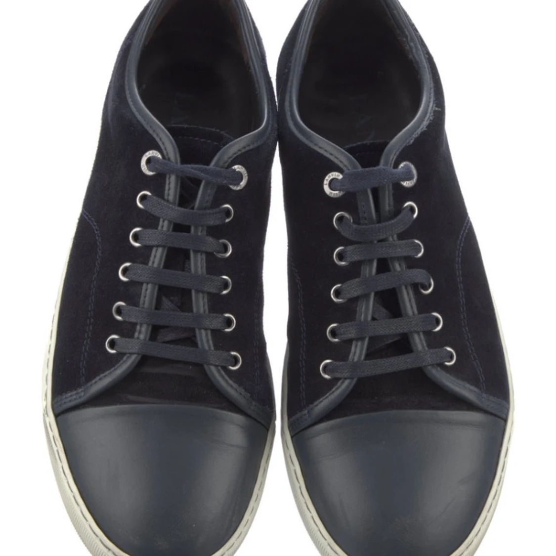 Blå Lanvin Cap Toe - 90