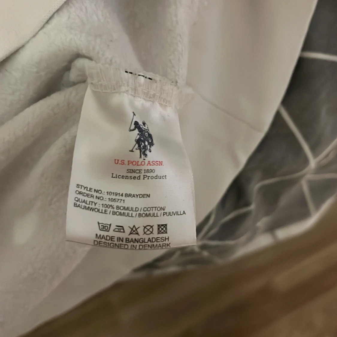 Vit hoodie från U.S. Polo Assn. - 92