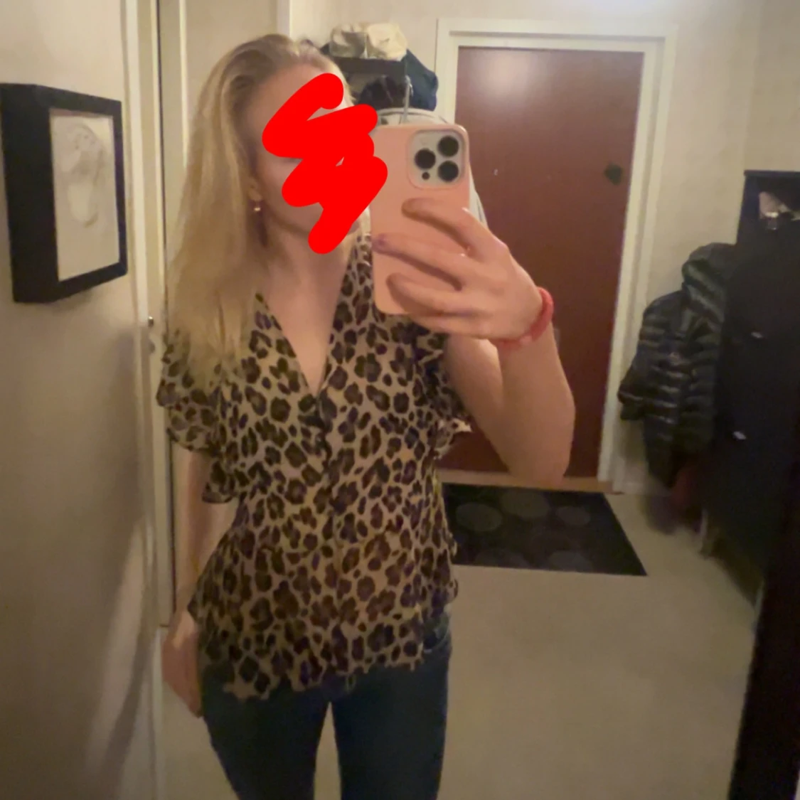 Leopardmönstrad blus från Mango - 91