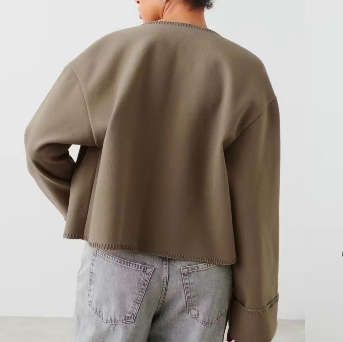 Beige vårjacka - 90