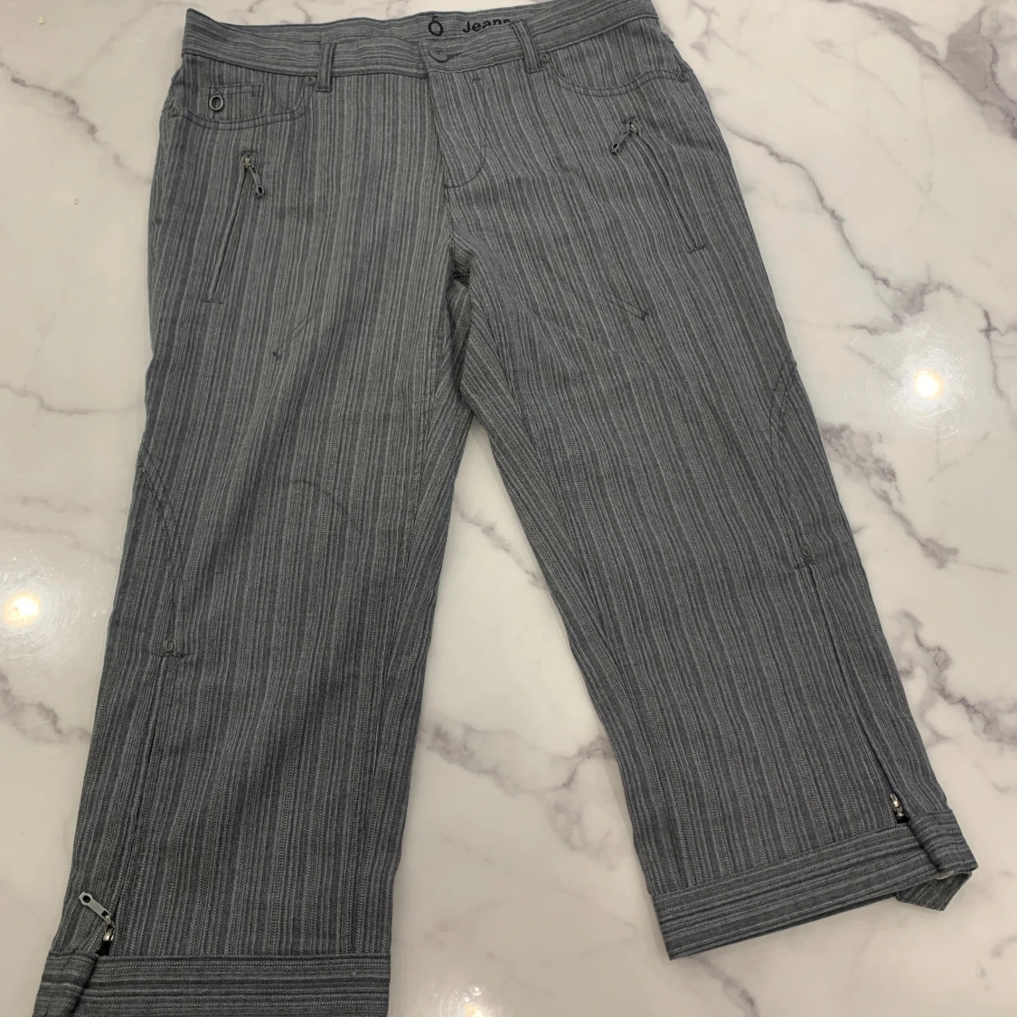 Randiga byxor från Bison