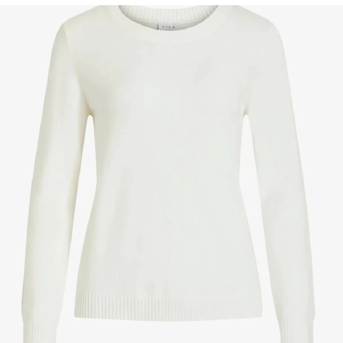 Vit stickad tröja från VILA - 1
