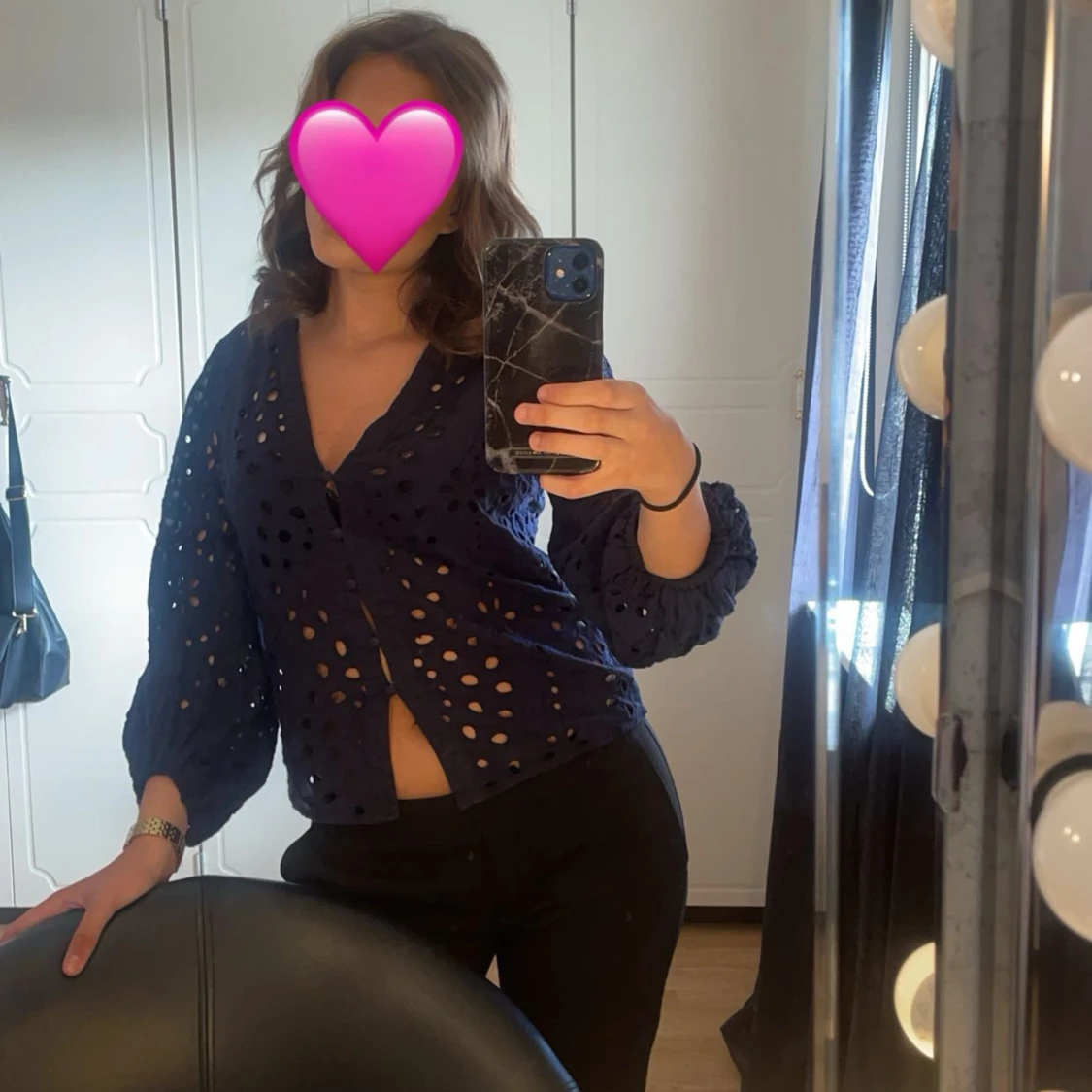 Mörkblå topp/kofta