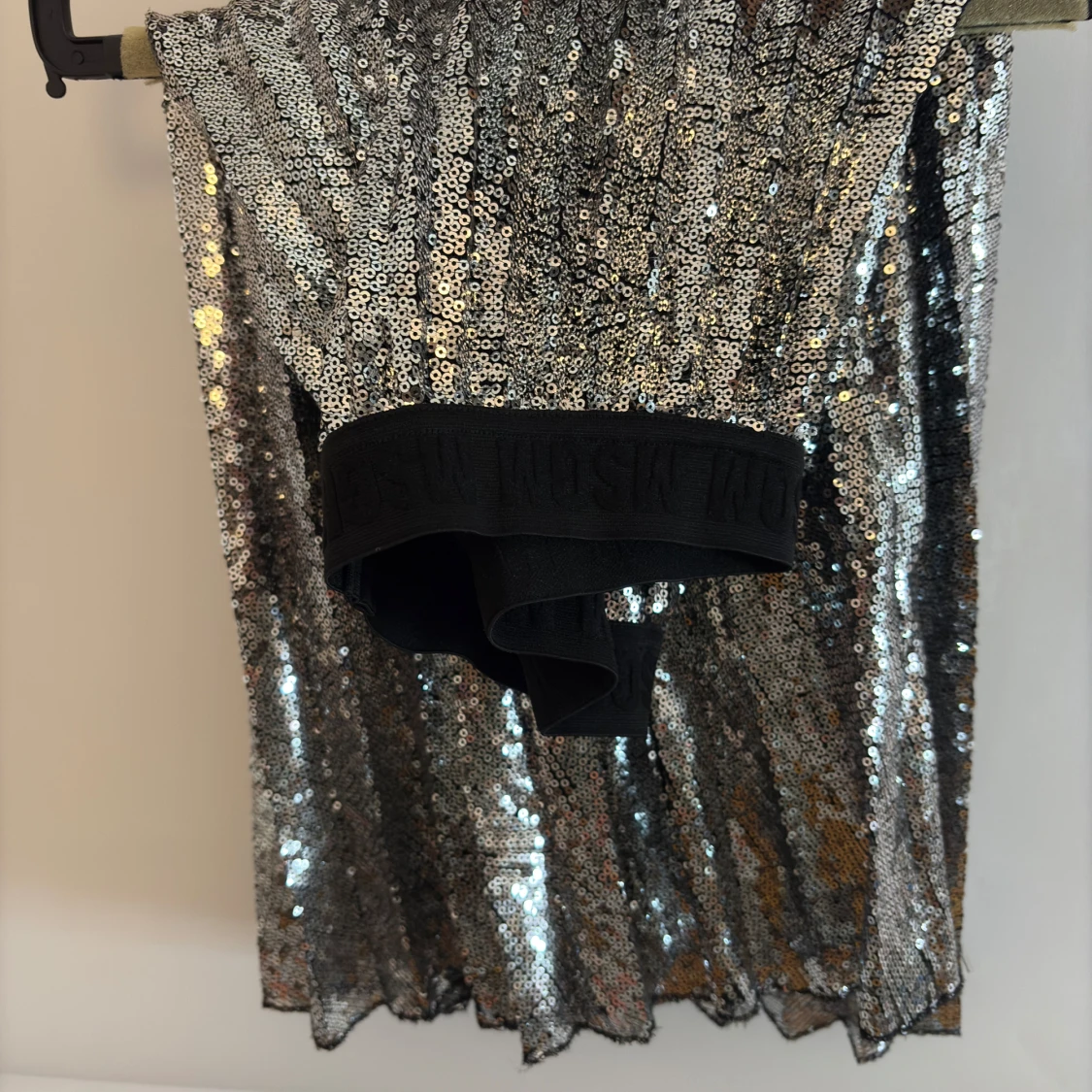Glittrig silverkjol med paljetter MSGM