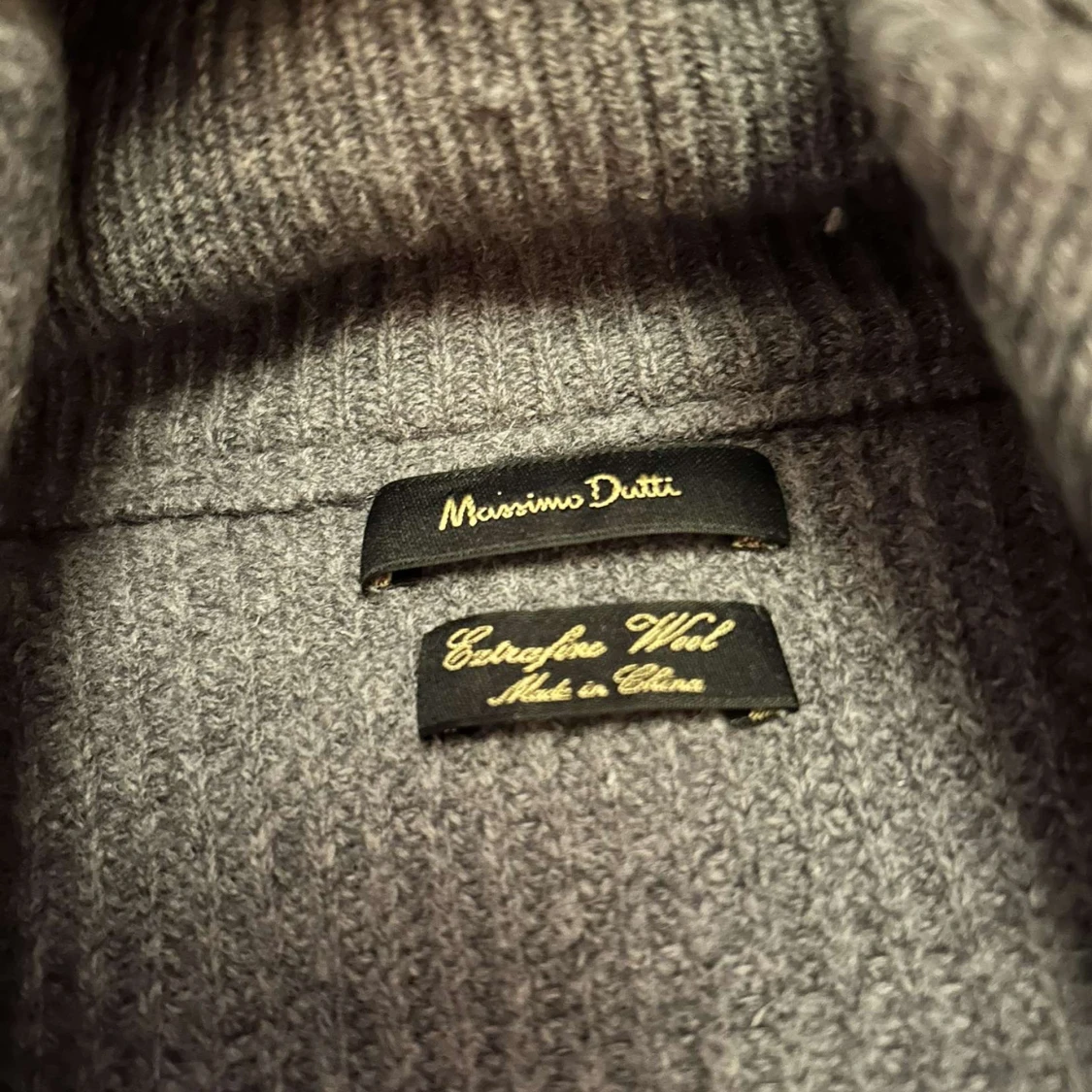 Stickad cardigan med huva, Massimo Dutti - 2