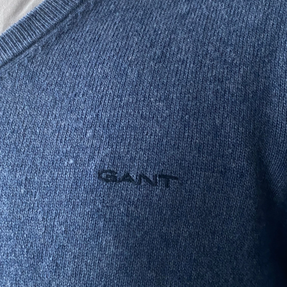 Blå gant tröja i merinoull - 1