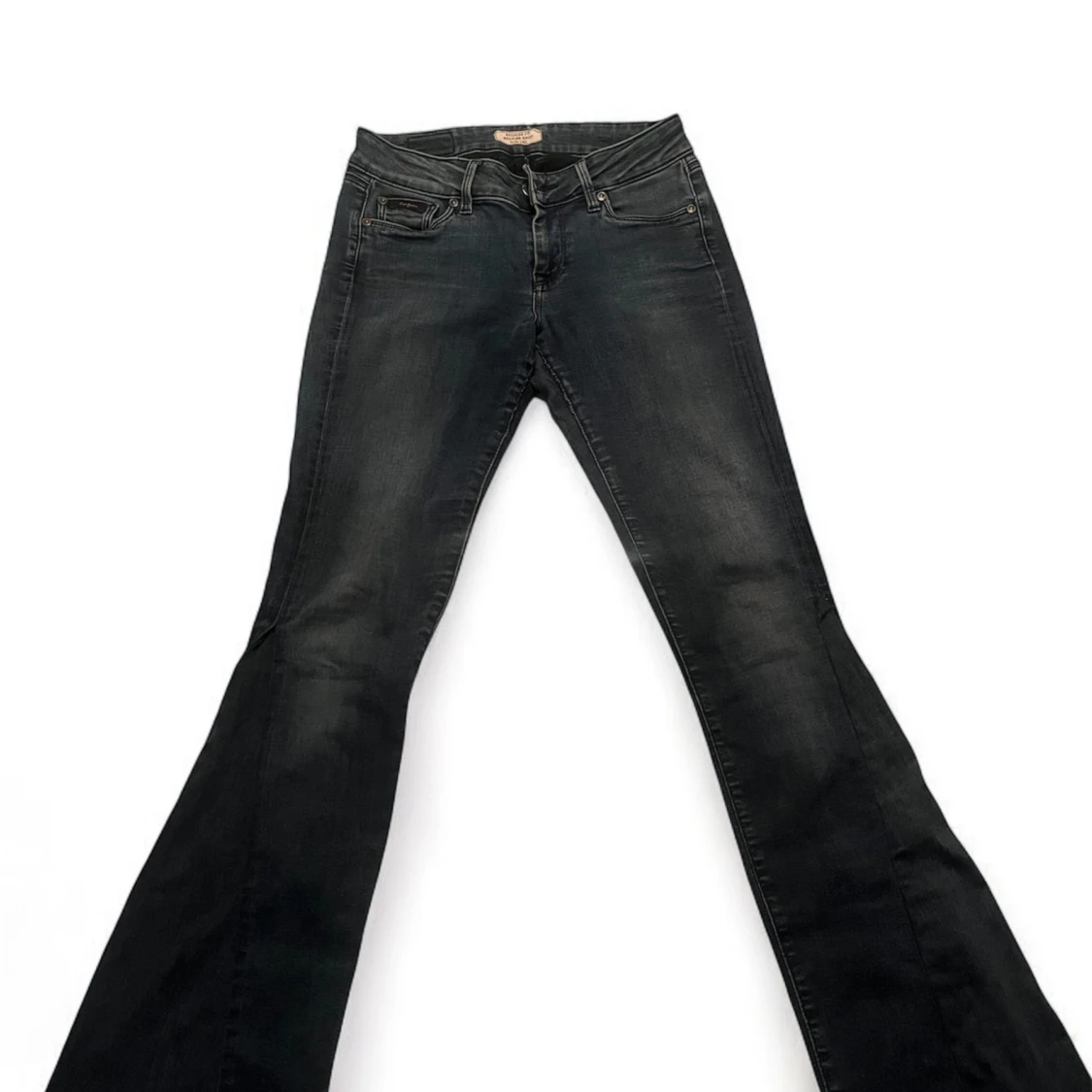 Blå bootcut jeans - 2