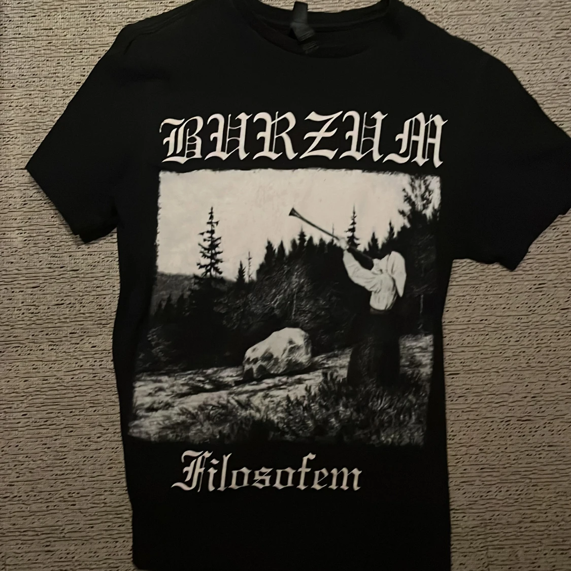Svart Burzum t-shirt