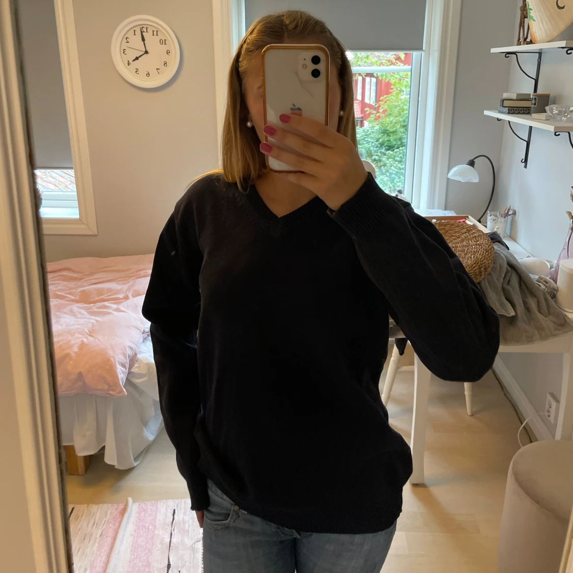 Marinblå tröja - 91