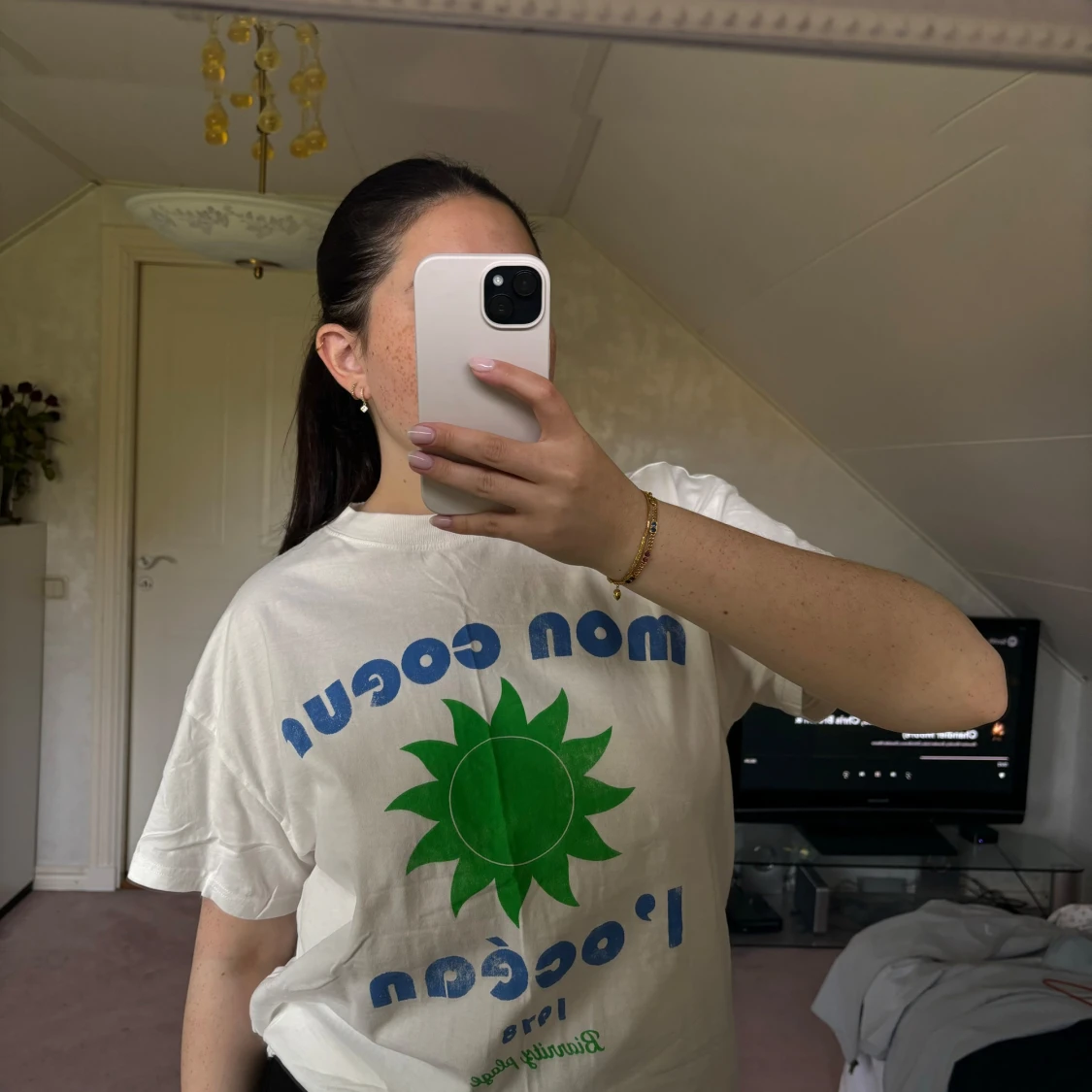 T-shirt med tryck - 90