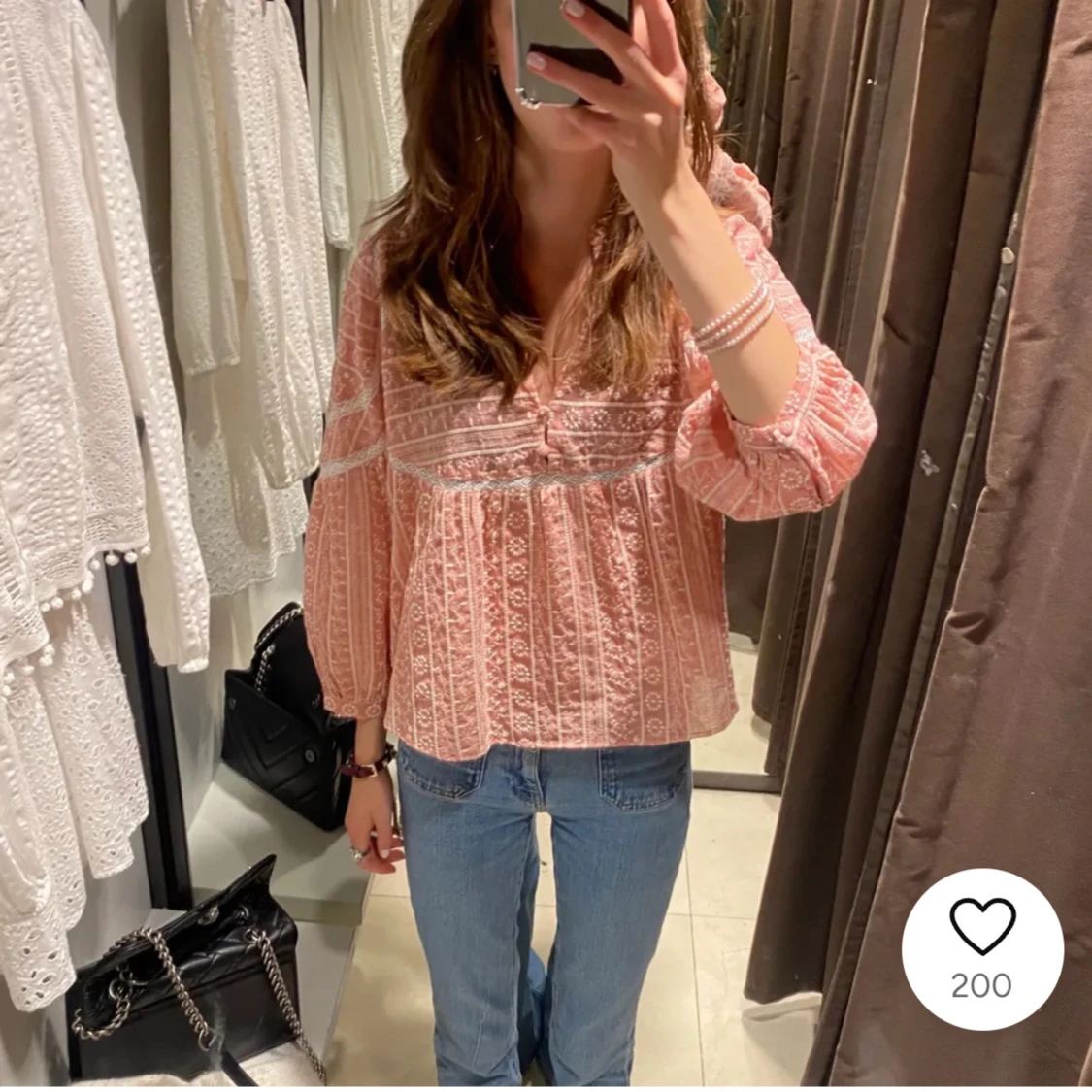 Rosa topp från zara