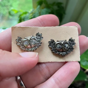 Örhängen - Örhängen med ugglor och strass