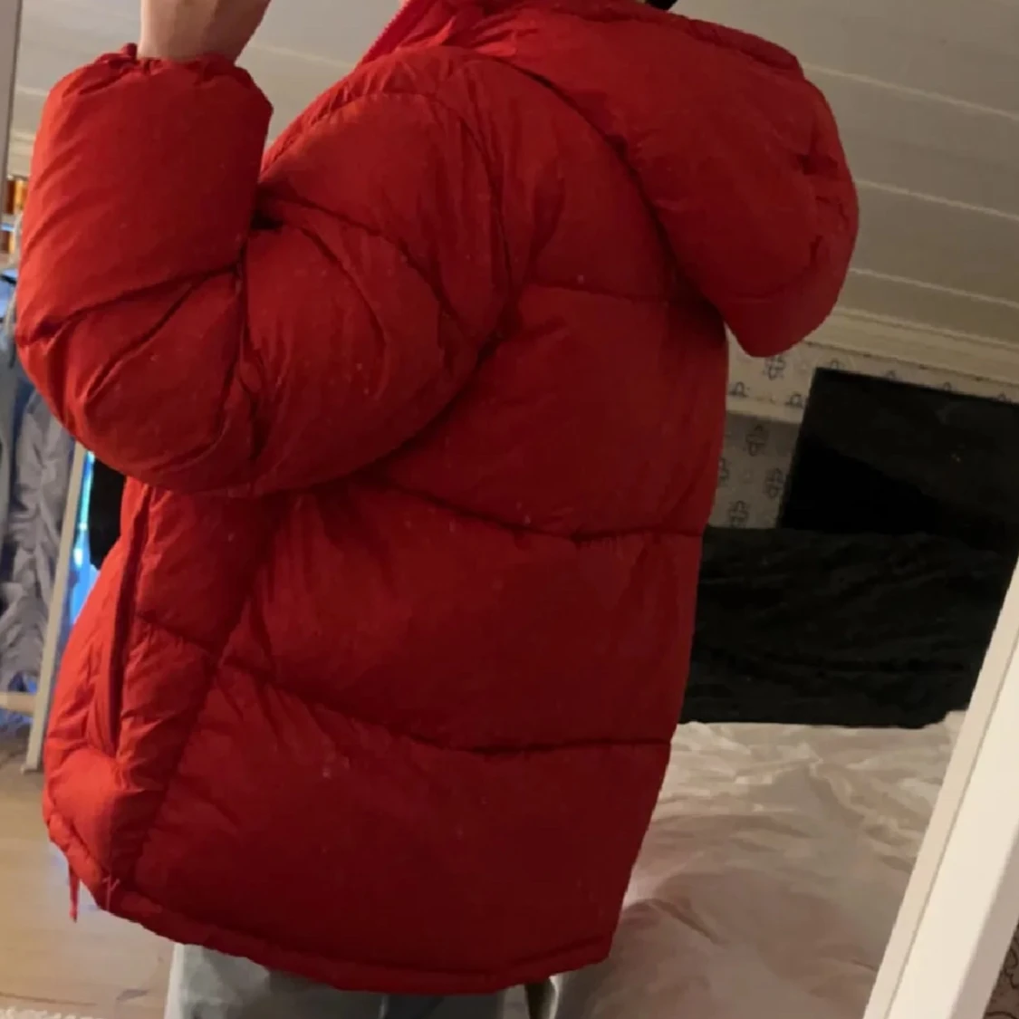 Röd vinterjacka  - 90