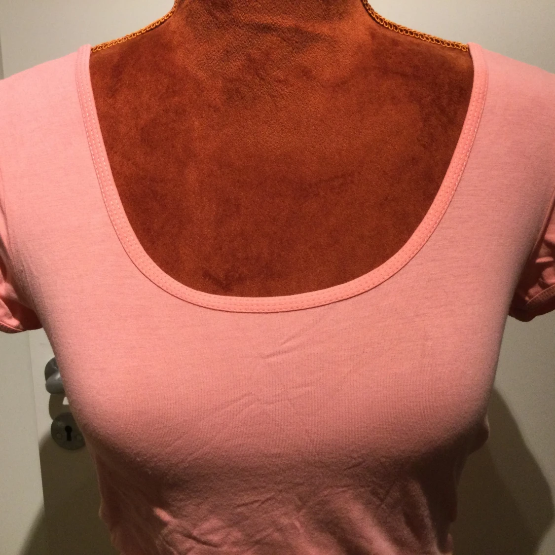 Rosa/korall klänning Only i bomull stl: M - 1