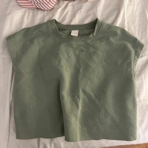 Kortärmad ”hoodie” - Typ ett linne fast i hoodiematerial. Fint skick och skön.  Strl M  40kr 