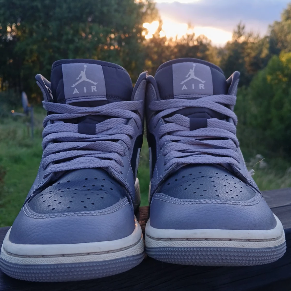 Gråa Nike Air Jordans