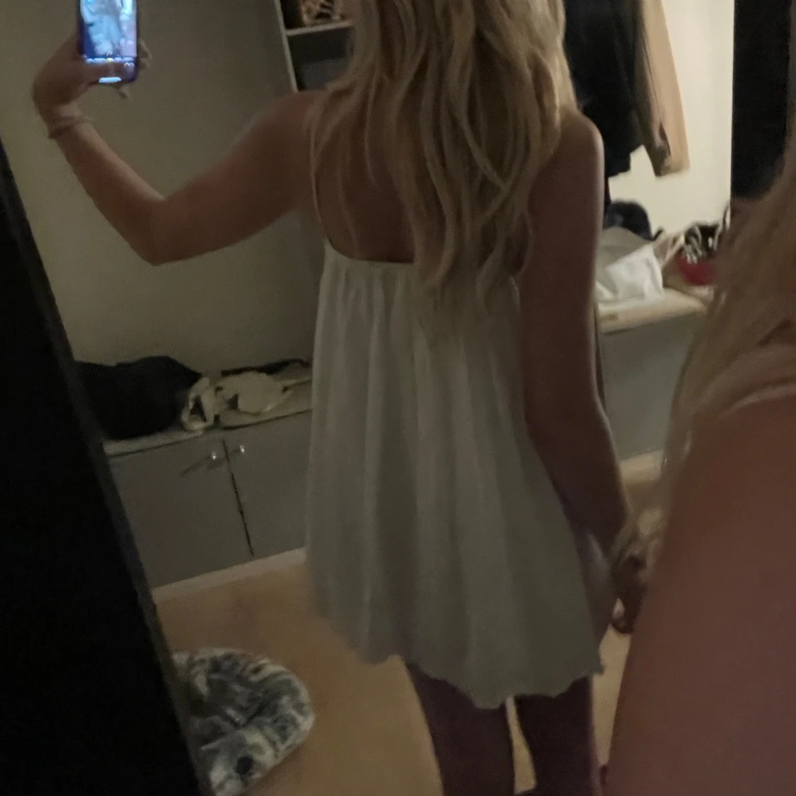 Vit zara klänning  - 90