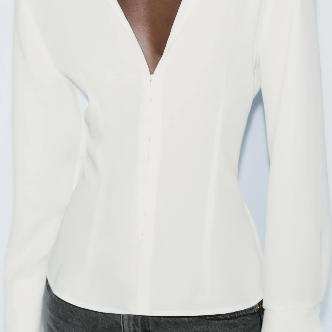 Åtsittande skjorta - 90