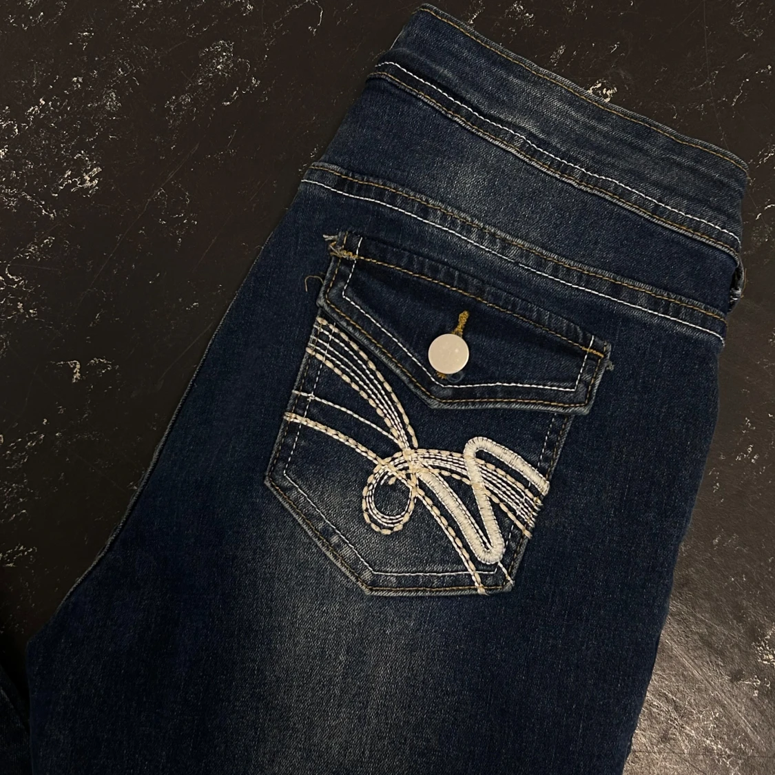 Llågmidjade bootcut jeans - 92