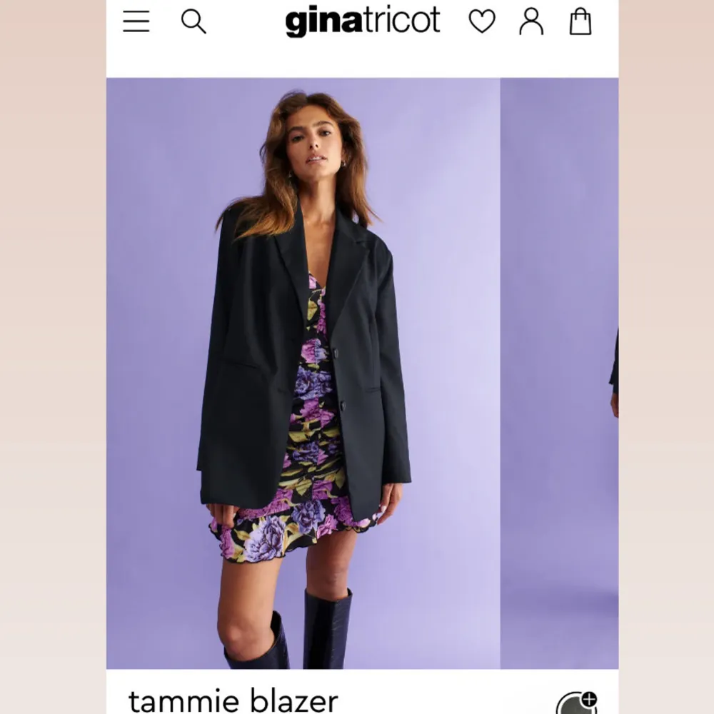 Svart blazer från Ginatricot i storlek M. Aldrig använd då jag inte klär mig i blazer. Helt som ny✨. Puvut & Bleiserit.