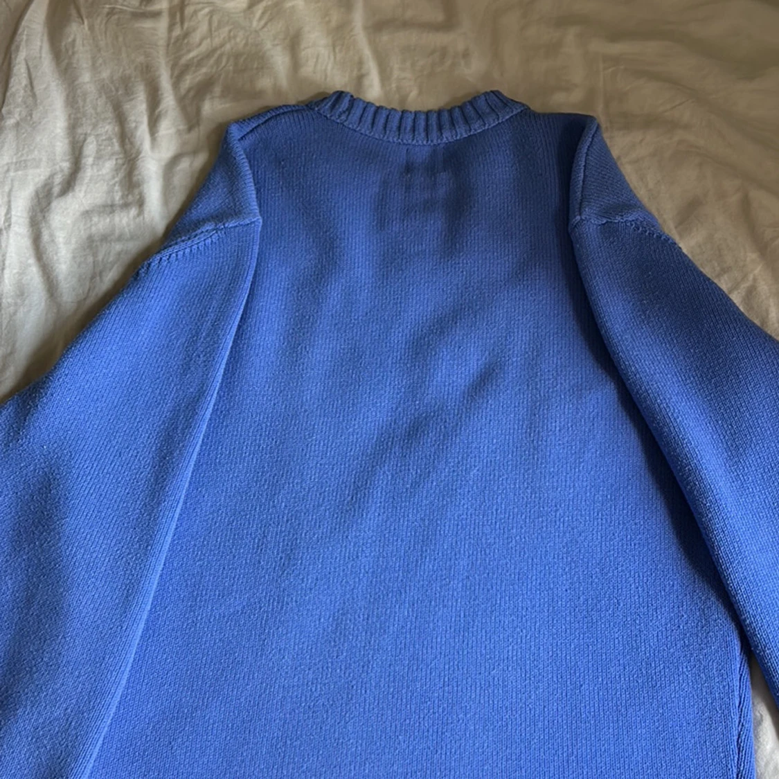 Blå stickad Zara tröja - 90