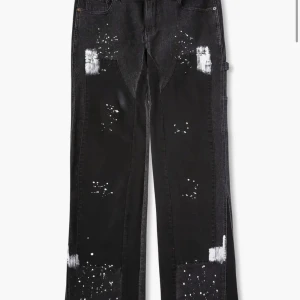 Flared jeans  - Herr 90% Bomull Distressed Bläck Stänk Lager På Lager Utsvasade Jeans - Cool Street Style Jeans Utomhus Trendig Present