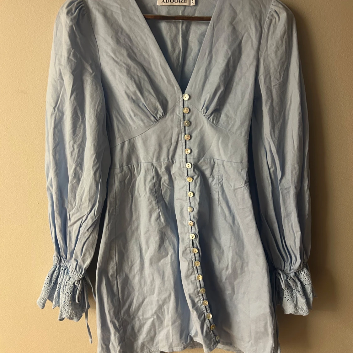 Adoore blå klänning Boho storlek XS - 90