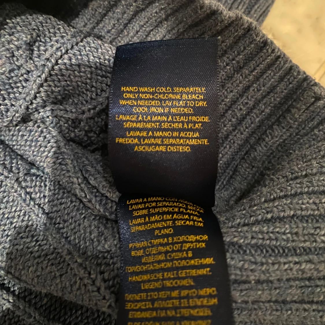 Blå stickad tröja från Polo Ralph Lauren - 91