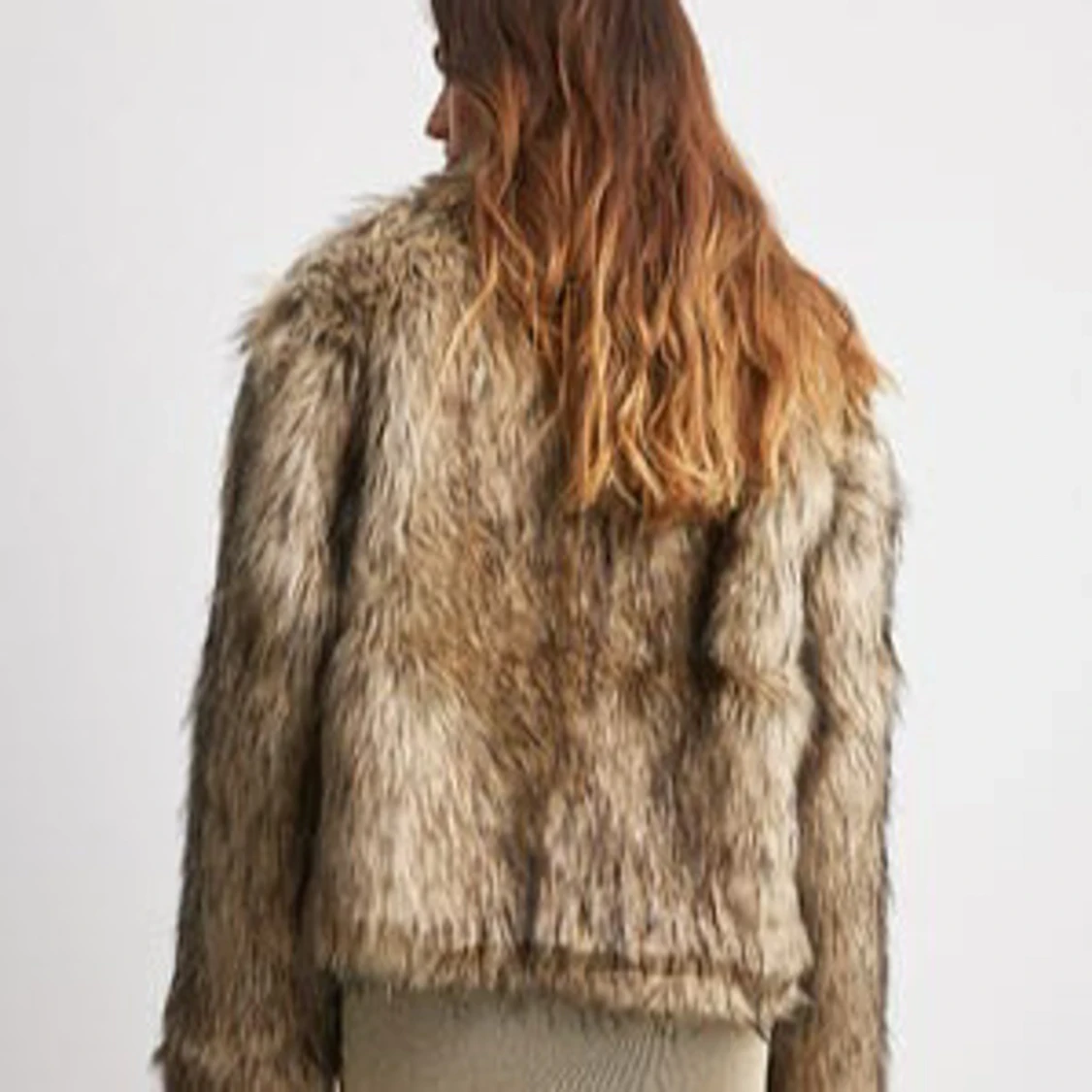 Brun pälsjacka - 91