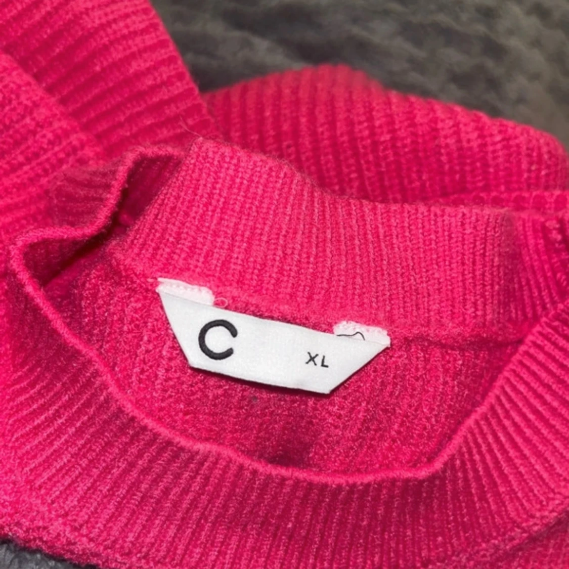 Rosa stickad ärmlös topp - 92