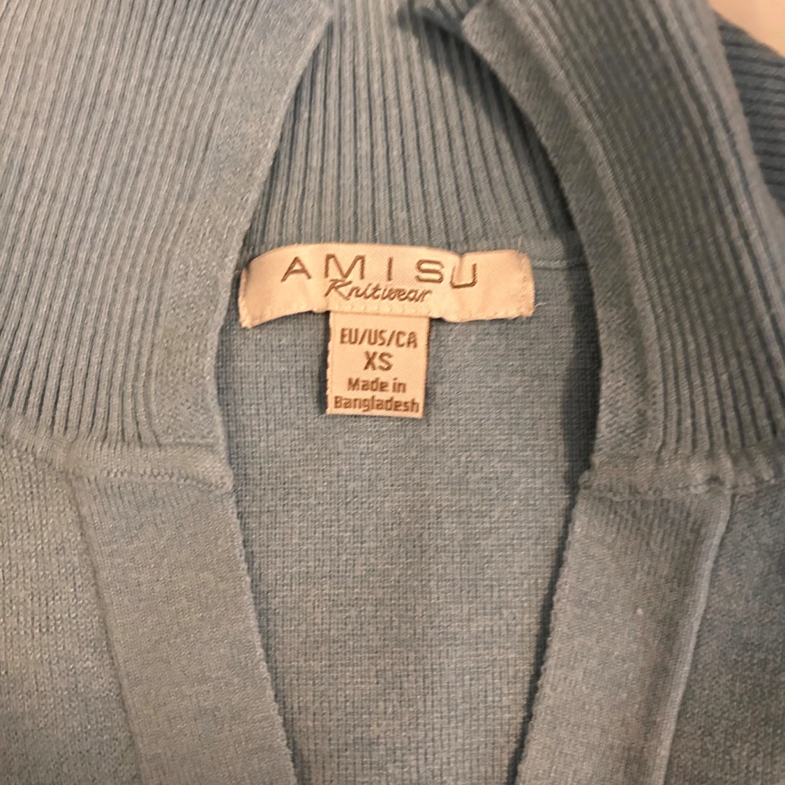 Blå lång armad tröja  - 90