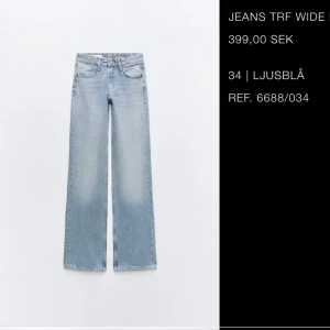 Zara jeans  - Säljer mina favorit jeans ifrån Zara i storlek 34! Säljer då de är fel storlek för mig, de är helt slutsålda på hemsidan och får ej att köpa längre🤍