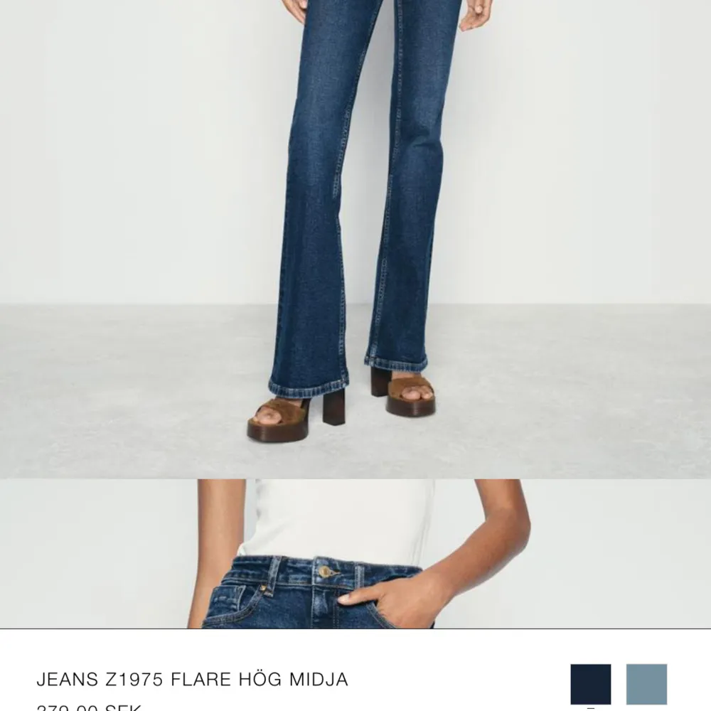 Jeans från Zara , säljer då jag knappt använder dom.. Jeans & Byxor.