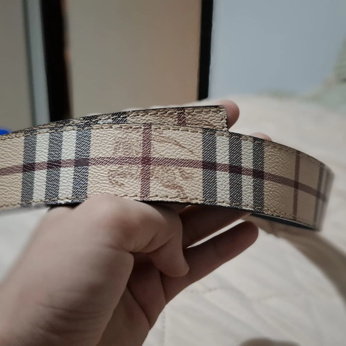 Rutig bälte från Burberry - 2