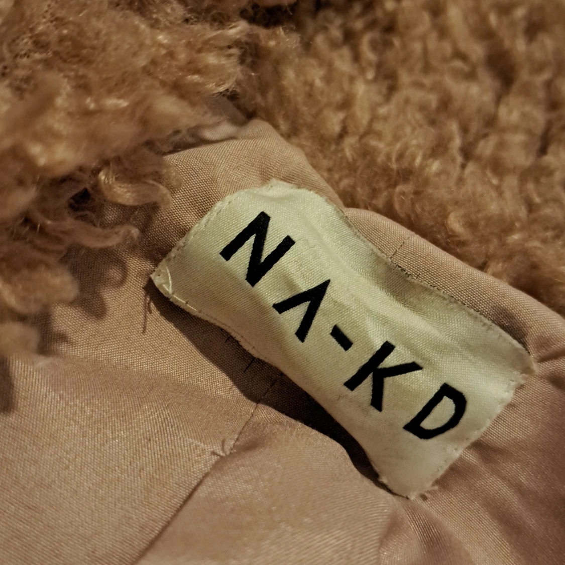 gammelrosa teddyjacka från NAKD  - 2