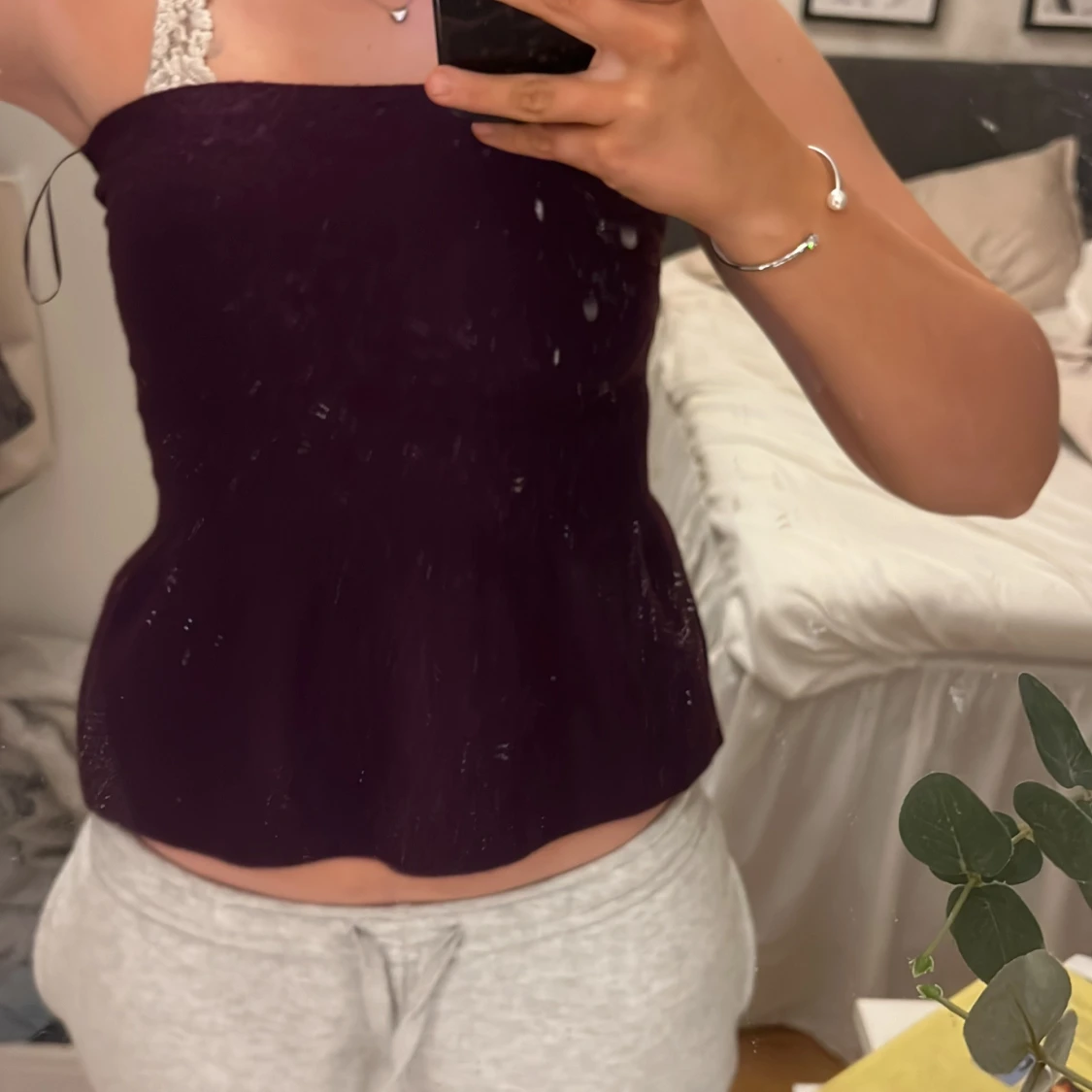 Mörklila topp från Zara - 1