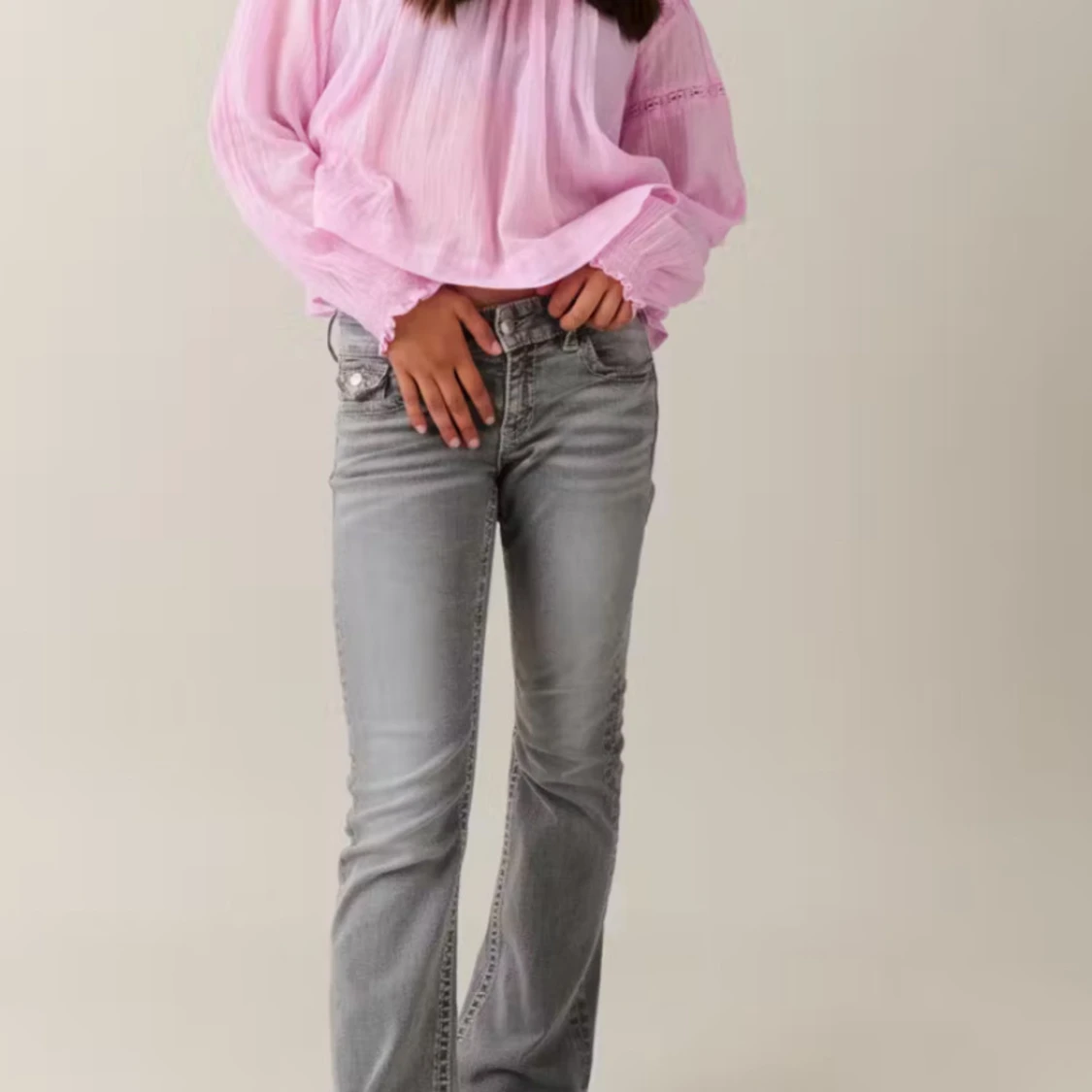 low rise flare jeans