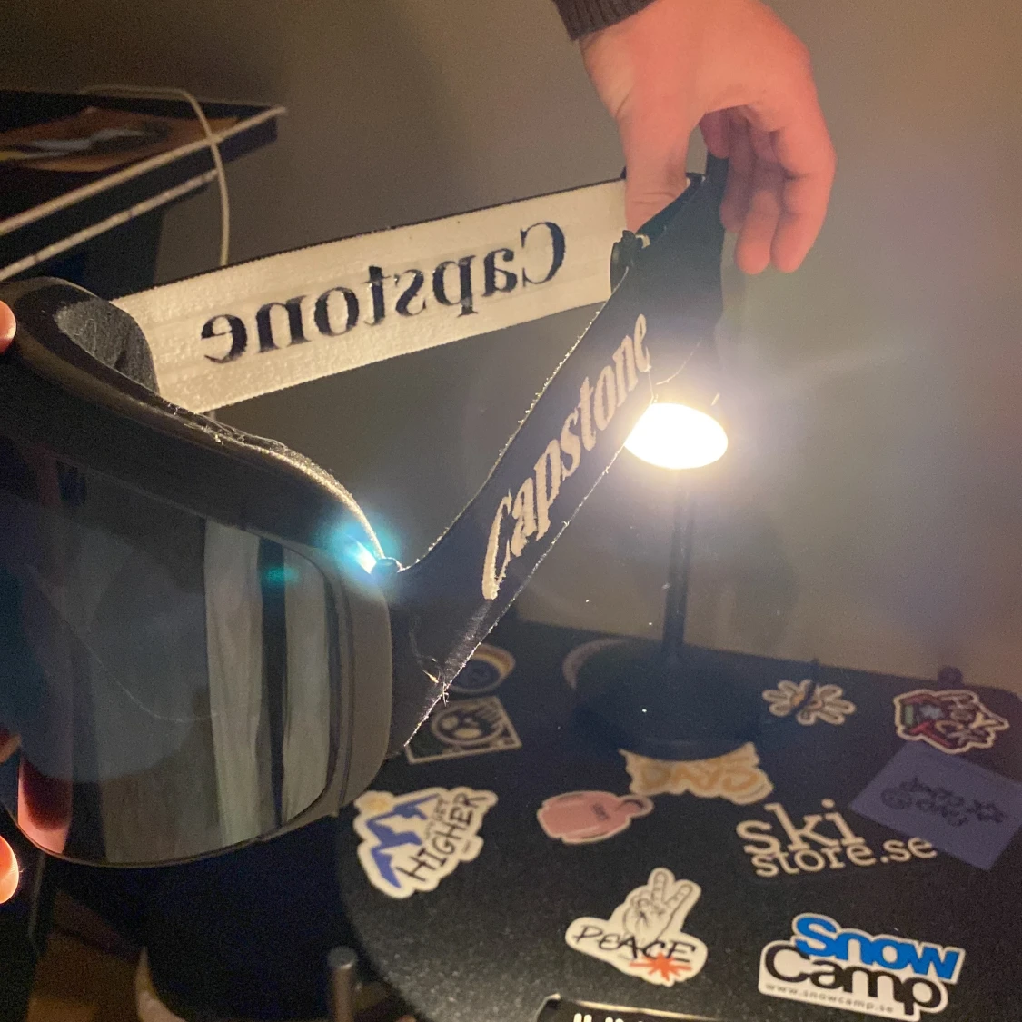 Capstone goggels för skidåkning, använda en gång och helt nyskick, magnetlens och väldigt bra kvalitet! - 2