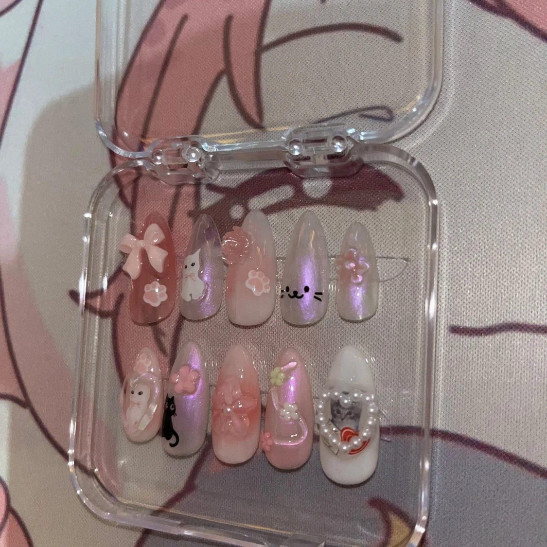 MeoMilu press on nails check description for size  - 90