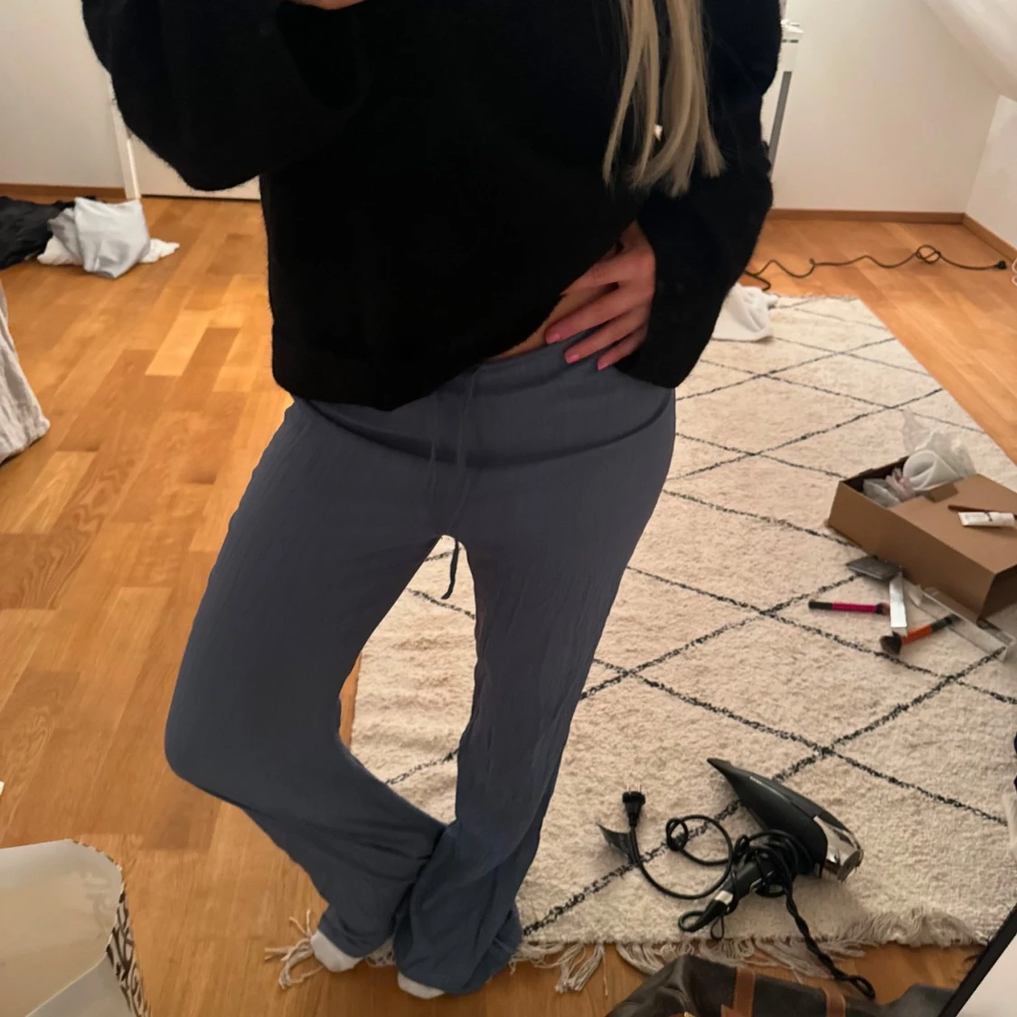 Blå byxor från Zara, XS - 92